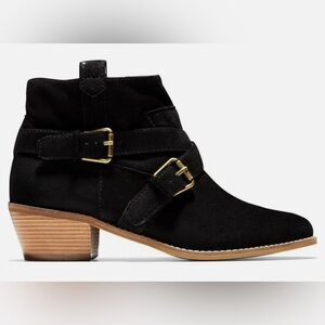 Cole Haan Black Suede Jensynn Bootie
